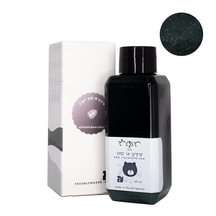 Troublemaker Inks Autumn Rain Gray (Shimmer) - 2ml Ink Sample