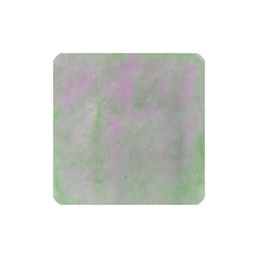 Sailor Manyo Ayame fountain pen ink swatch, green grey with purple and grey dual shading