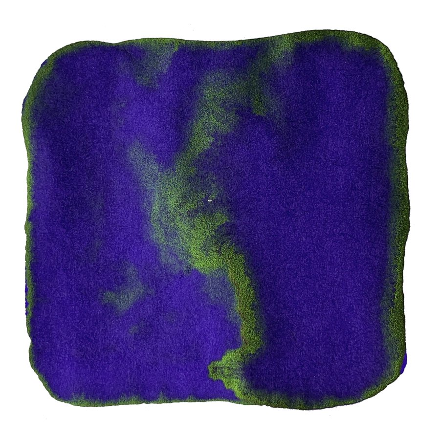 T53 Crystal Ink - Azurite - 30ml, features a vibrant watercolor swatch with deep violet blending into neon-green, showcasing LAMY&