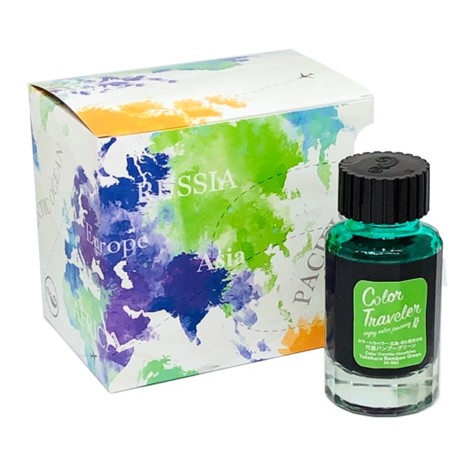 Color Traveler Takehara Bamboo Green - 30ml Bottled Ink