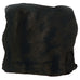 Brevity Black - 2ml: A swatch of deep black, fuzzy fabric, resembling felt, displayed against a white background, representing the ink's rich, dark hue.