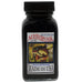 Square glass bottle of Noodler's Ink, Blue-Black - 2ml, featuring a catfish illustration and Always pH Neutral label, highlighting dye-based, water-resistant ink.