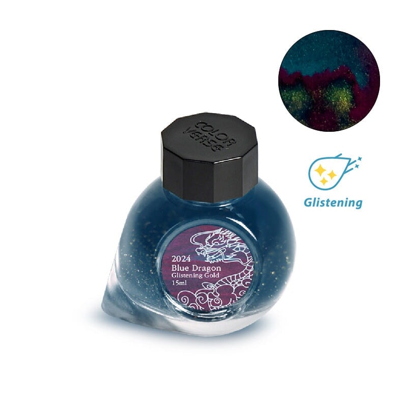 Colorverse 2024 Blue Dragon (Glistening Gold) - 2ml Ink Sample