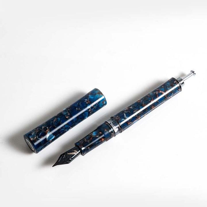 Fine Writing International Blue Scepter (Vacuum) - Broad Fountain Pen
