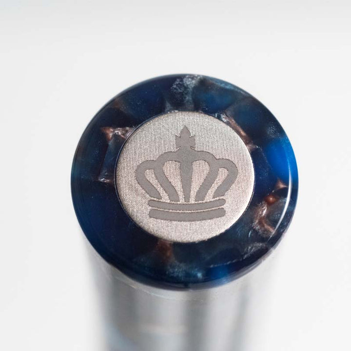 Fine Writing International Blue Scepter (Vacuum) - Broad Fountain Pen