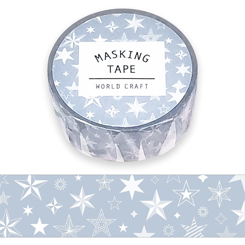 World Craft Blue Stars Washi Tape Washi Tape