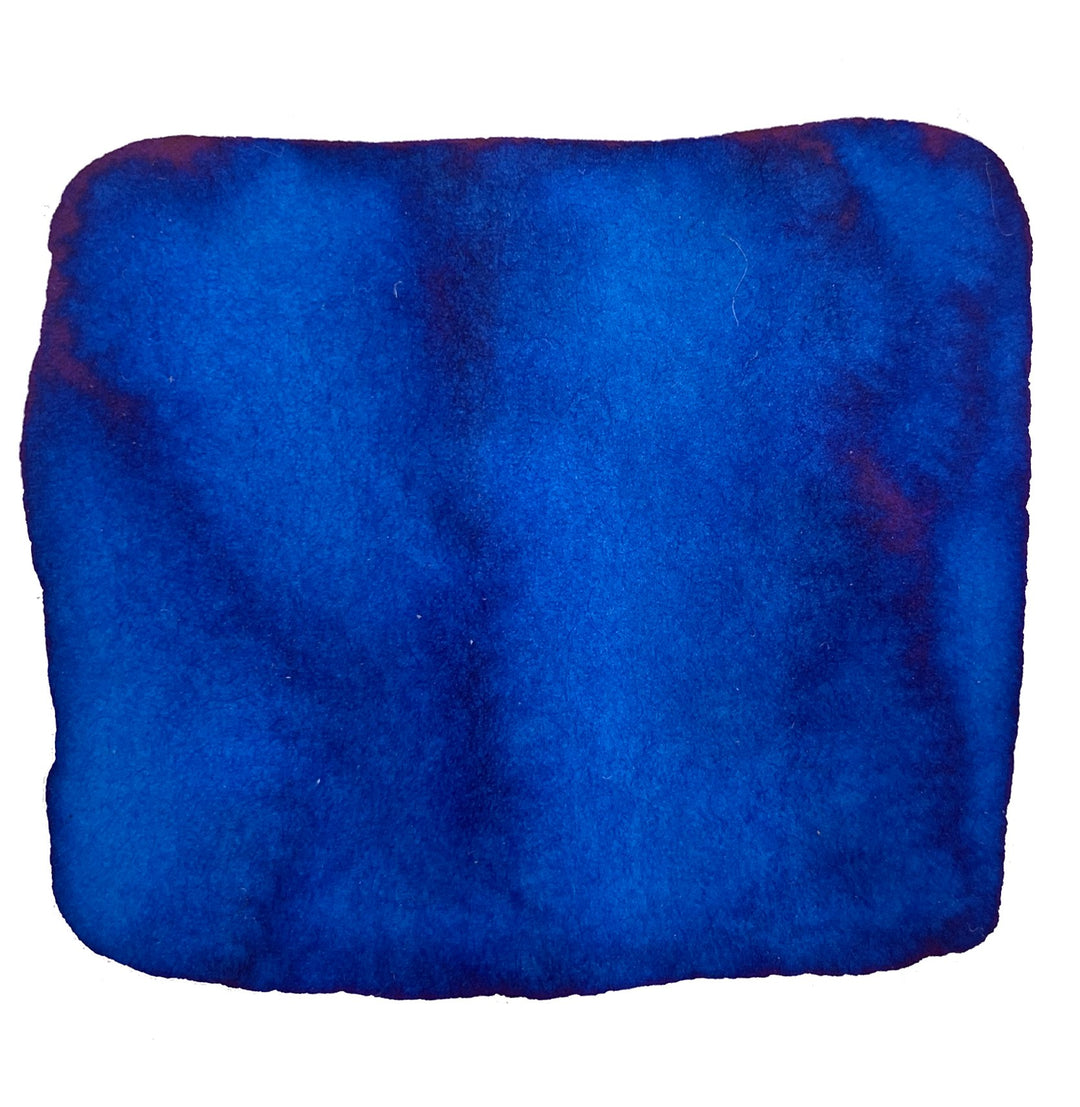Blue - 2ml ink swatch showing deep blue pigment with light-to-dark variations, reflecting the dye-based Colorverse ink's smooth, plant-based formulation.