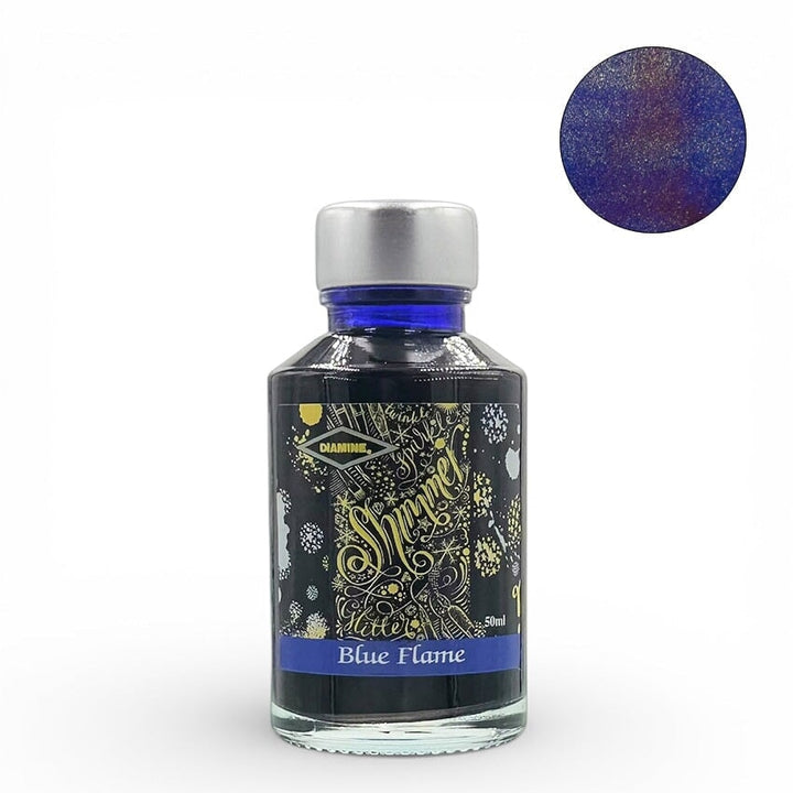 Diamine Blue Flame (Shimmer) - 2ml Ink Sample