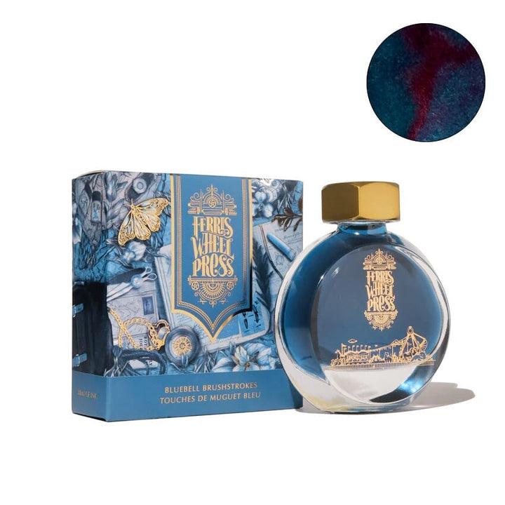Ferris Wheel Press Bluebell Brushstrokes - 38ml Bottled Ink