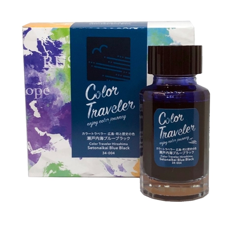 Color Traveler Seto Inland Sea Blue Black - 2ml Ink Sample