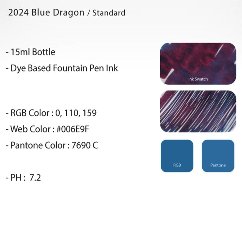 Colorverse 2024 Blue Dragon - 2ml Ink Sample