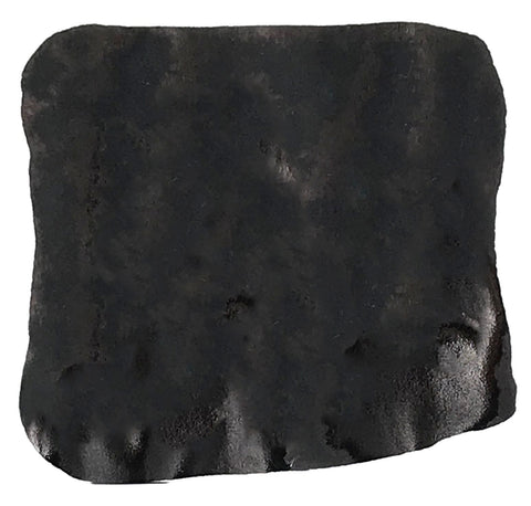 Borealis Black - 2ml bottle, dye-based and water-resistant ink from Noodler's Ink, shown with a thin, rectangular sheet of roasted seaweed (nori).