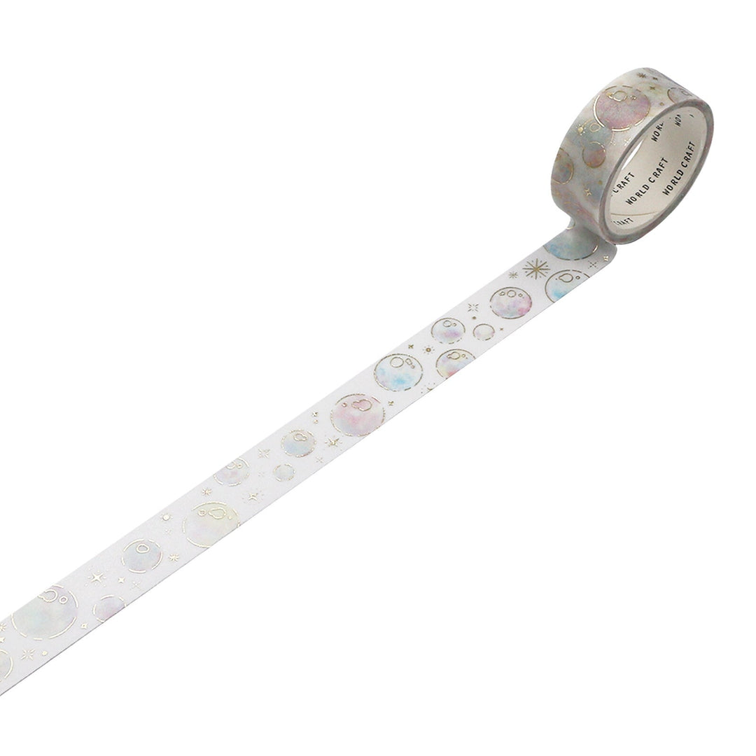 World Craft Bubbles Glitter Foil Washi Tape