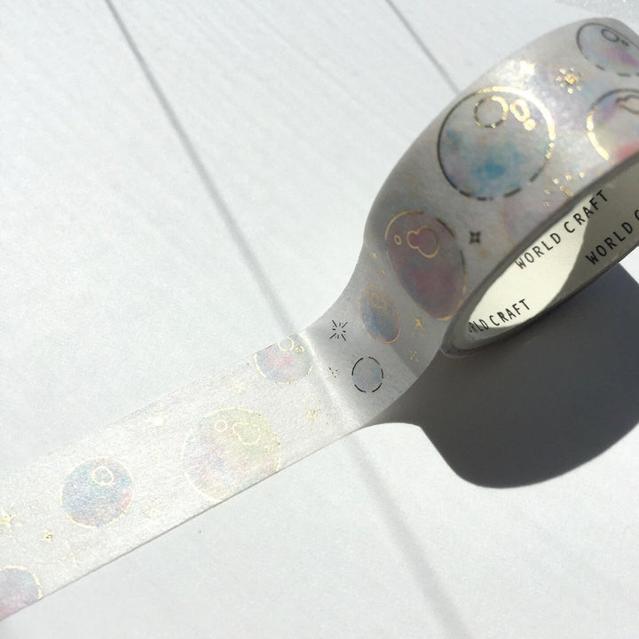 World Craft Bubbles Glitter Foil Washi Tape