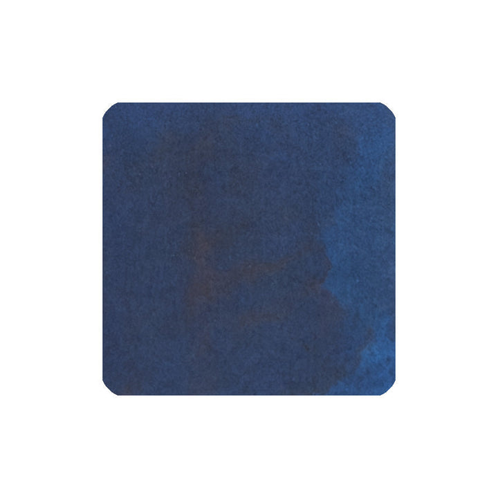 Sailor Manyo Budo fountain pen ink swatch, rich dark blue with slight shading