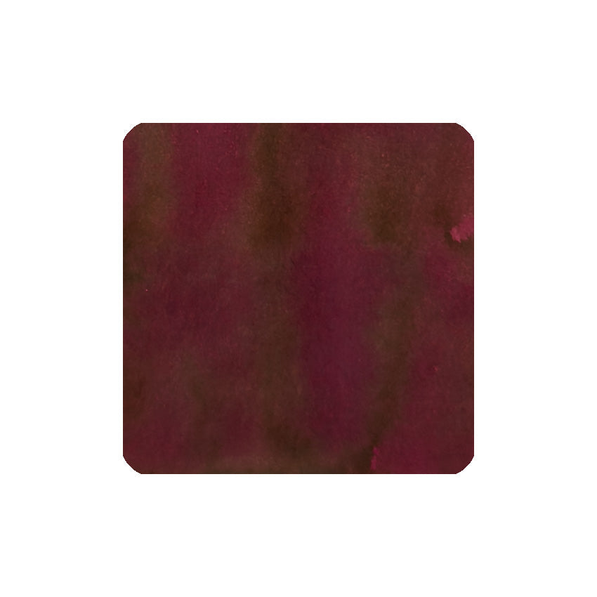 Burgundy Royale (150th Anniversary) - 40ml fountain pen ink swatch showing a deep reddish-brown pigment with subtle tonal variations, in celebration of Diamine's heritage.