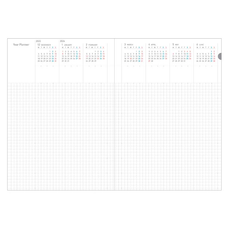 Kokuyo Campus Soft Ring 2024 Planner - A5 (Black) Planners