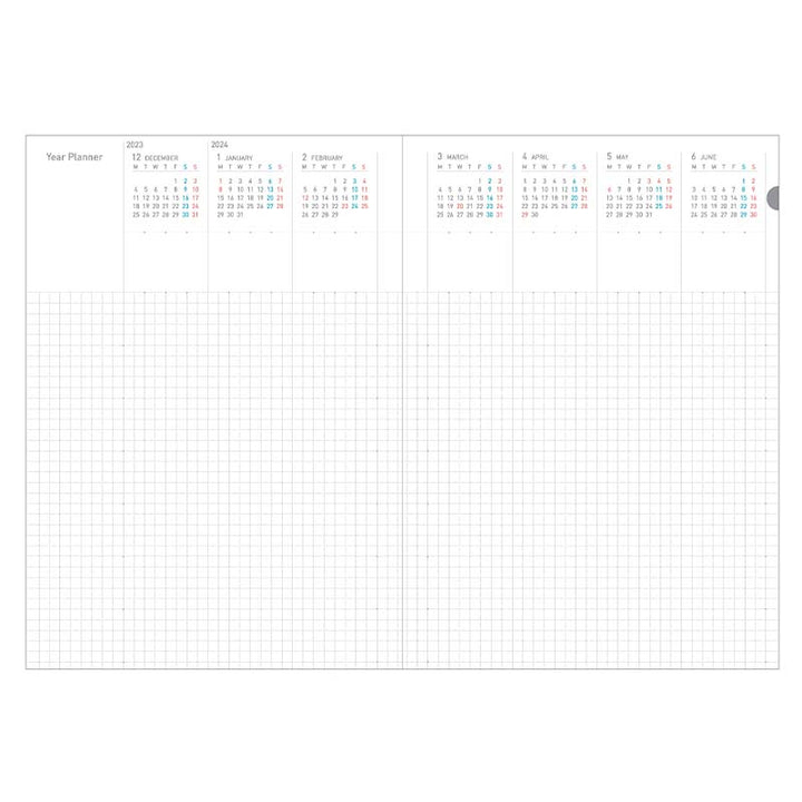 Kokuyo Campus Soft Ring 2024 Planner - A5 (Pictorial) Planners