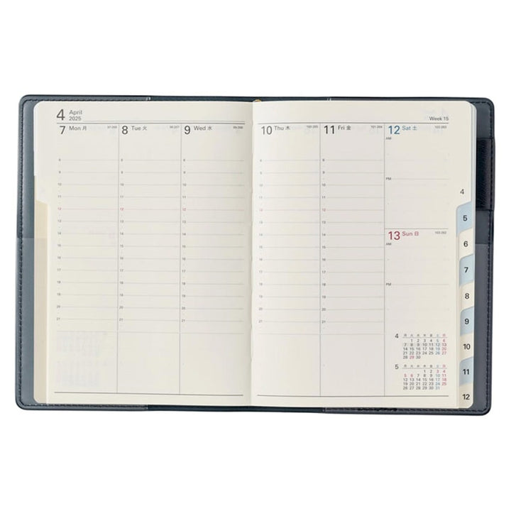 Nolty 2026 Carrel Weekly Vertical - A6 (Navy) Planners