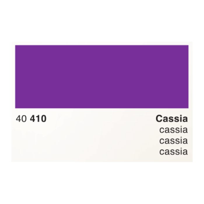 Cassia - 50ml paint swatch showing deep purple, code “40 410”; Rohrer & Klingner ink, handcrafted in Germany, suitable for fountain pens or painting.