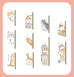 Peeking Cat Glitter Foil Washi Tape