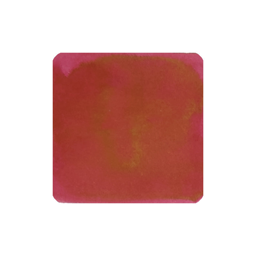 Cherry Red (Forever Ink) - 50ml, a pigment-based, waterproof fountain pen ink by Diamine, shown as a watercolor swatch with rounded edges on a white background.