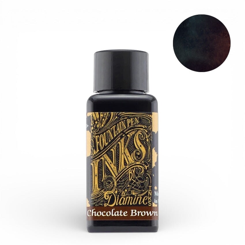Diamine Chocolate Brown - 30ml Bottled Ink