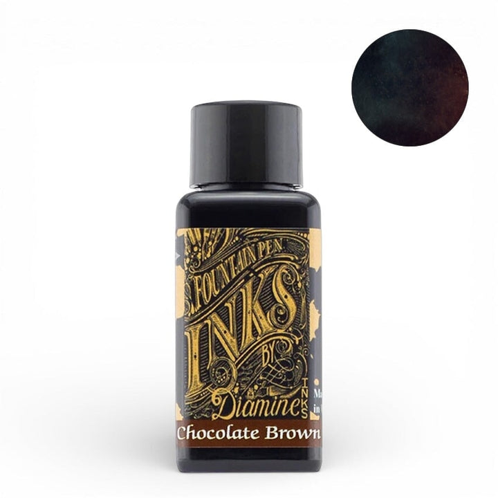 Diamine Chocolate Brown - 30ml Bottled Ink