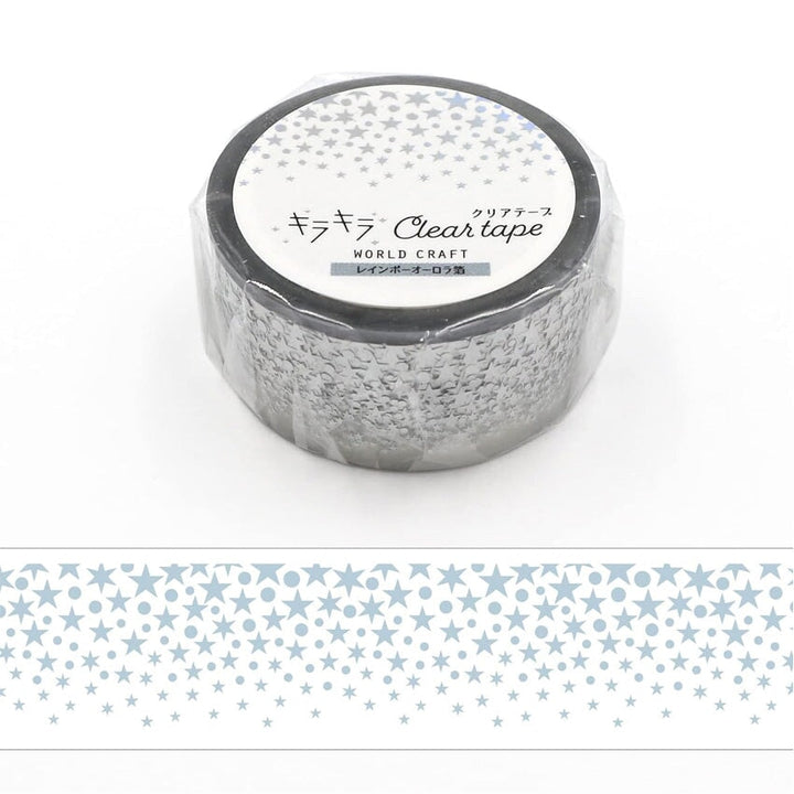 World Craft Stars Foiled Clear Tape (PET) PET Tape