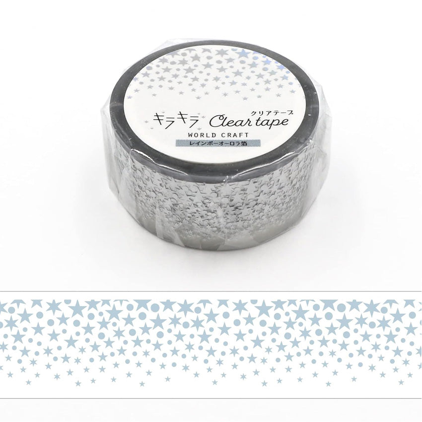 Stars Foiled Clear Tape (PET)