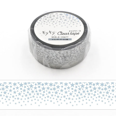 Stars Foiled Clear Tape (PET)