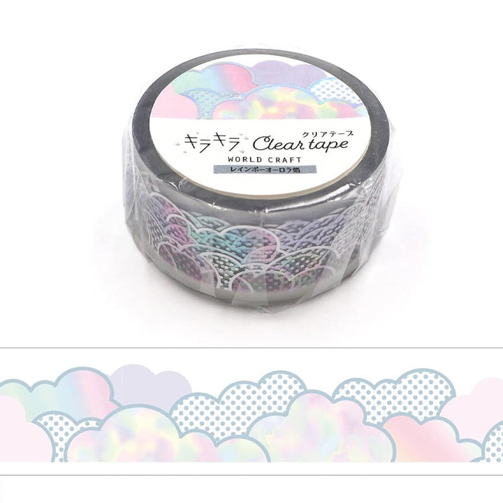 World Craft Cotton Candy Foiled Clear Tape (PET) PET Tape