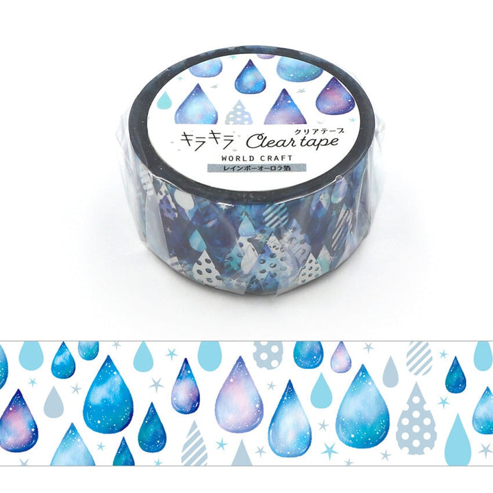 World Craft Drops Foiled Clear Tape (PET) PET Tape