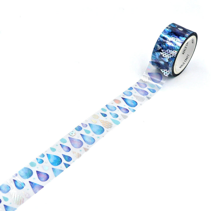 World Craft Drops Foiled Clear Tape (PET) PET Tape