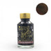 Cocoa Shimmer (Shimmer) - 50ml: Diamine's shimmering deep brown fountain pen ink with gold particles, 50ml glass bottle; acid-free and vegan-friendly, perfect for vintage pens.