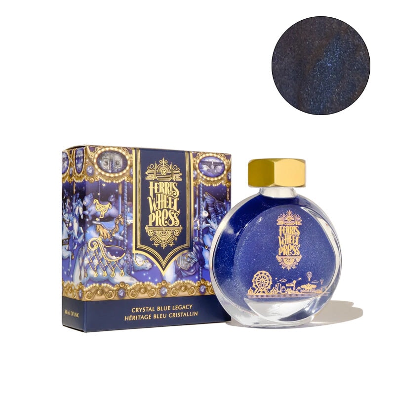 Ferris Wheel Press Crystal Blue Legacy (Shimmer) - 38ml Bottled Ink