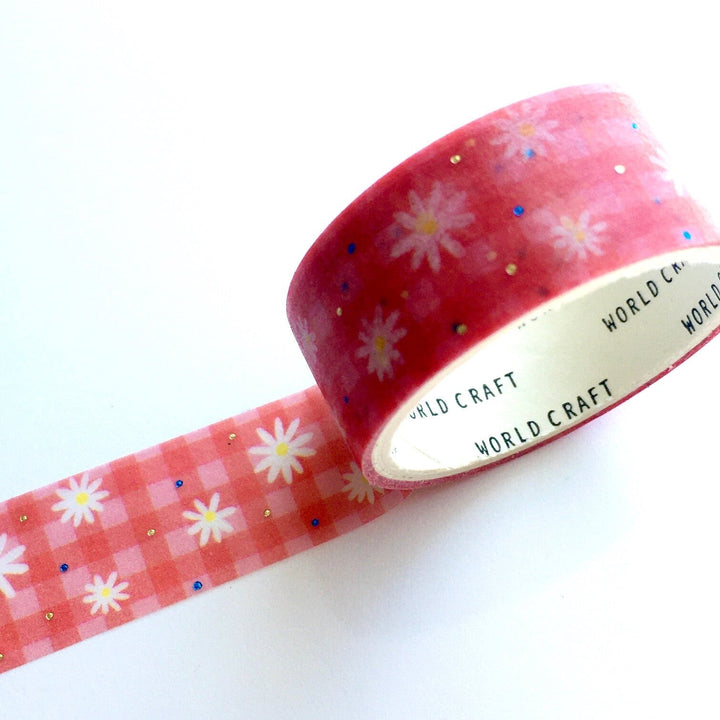 World Craft Daisy Glitter Foil Washi Tape