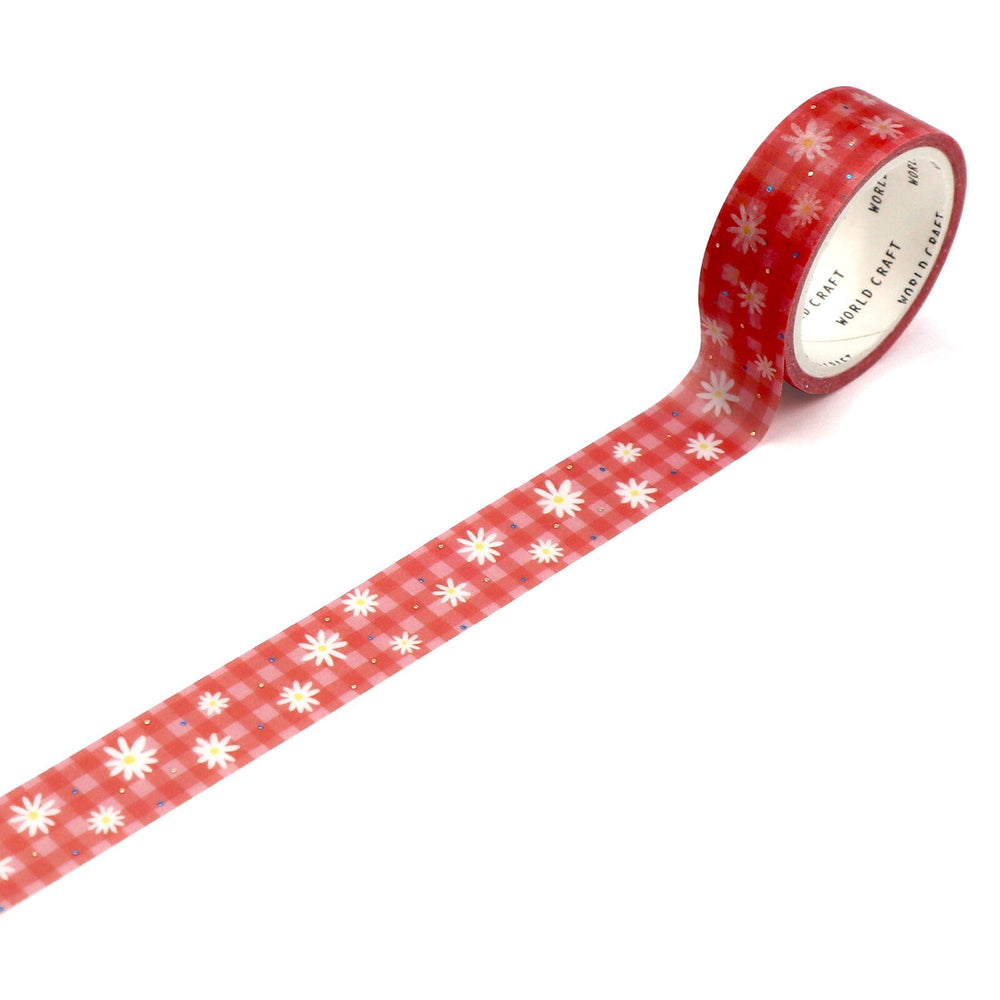 World Craft Daisy Glitter Foil Washi Tape
