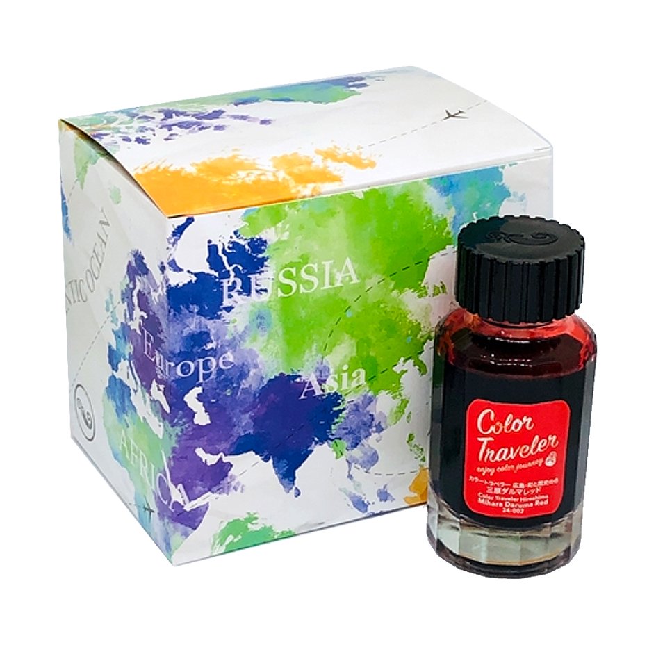 Color Traveler Mihara Daruma Red - 30ml Bottled Ink