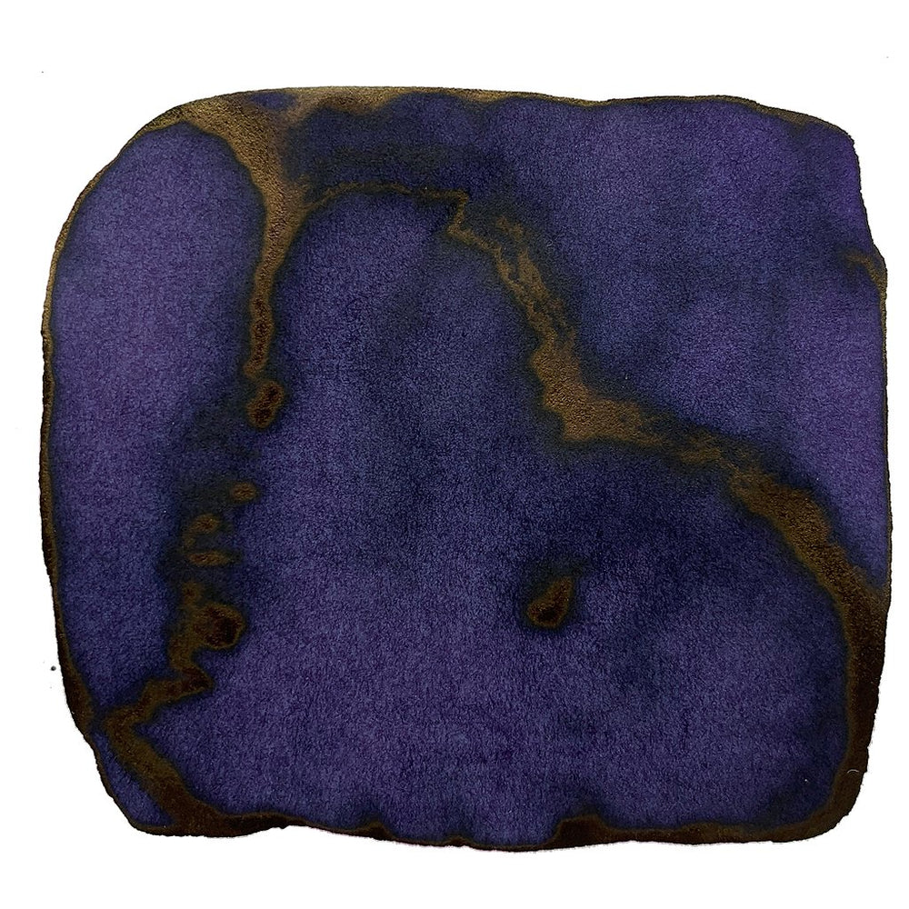 Deep Purple - 50ml fountain pen ink swatch with deep purple tones and a bronze-brown sheen, reflecting Robert Oster's unique Australian-inspired dye-based collection.