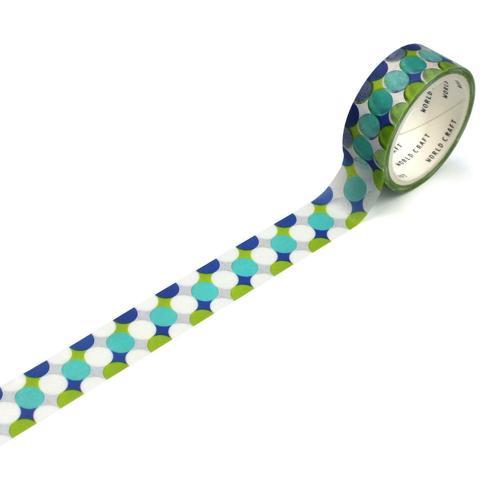 World Craft Dots Glitter Foil Washi Tape
