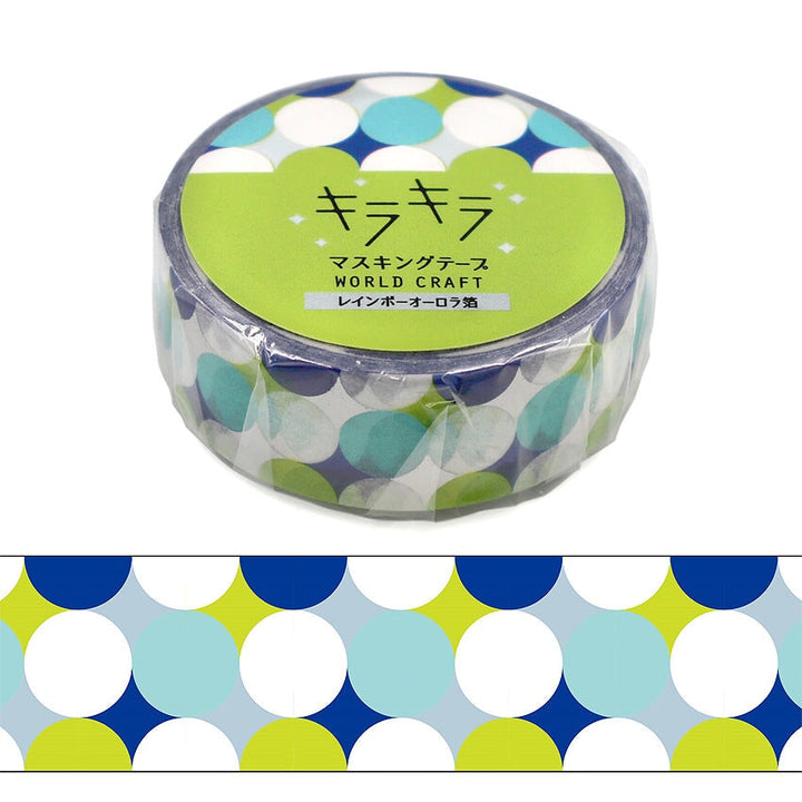 World Craft Dots Glitter Foil Washi Tape