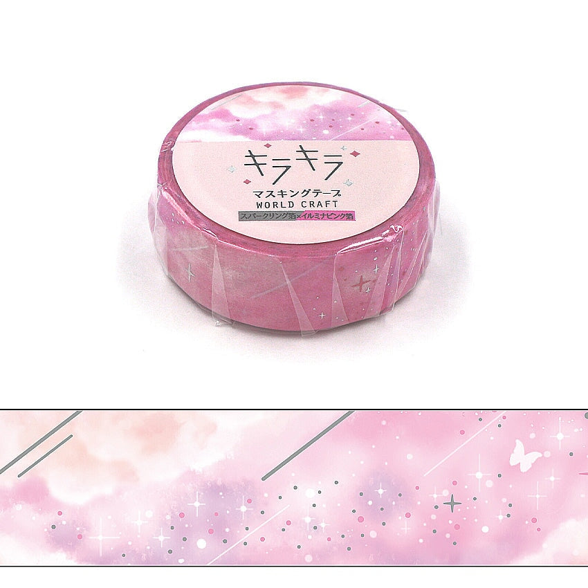 World Craft Dreamy Glitter Foil Washi Tape