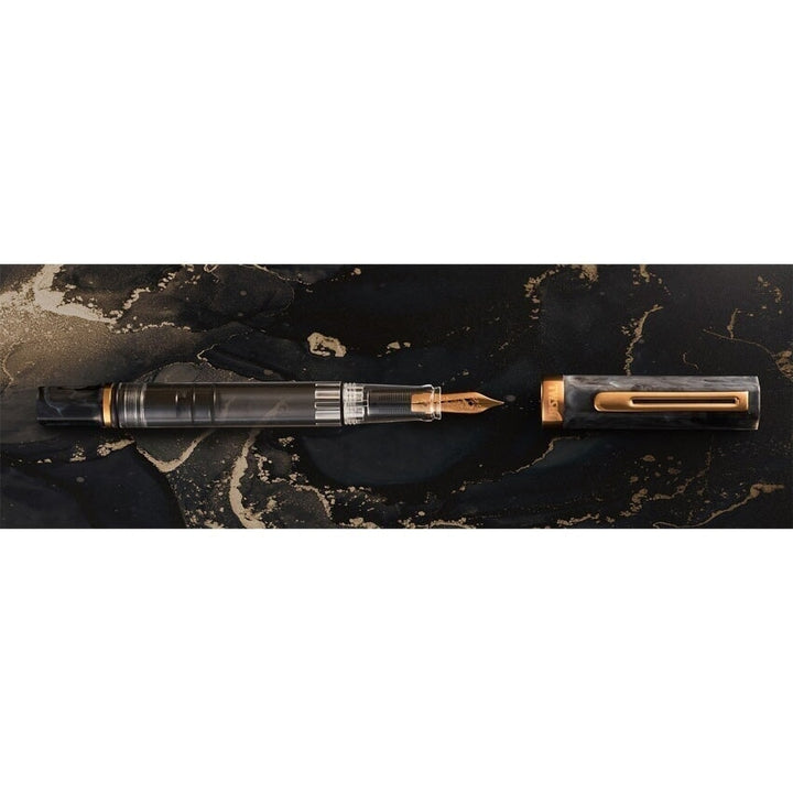TWSBI ECO (Black Marble/ Bronze) - Extra Fine Fountain Pen