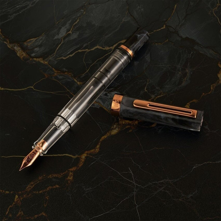 TWSBI ECO (Black Marble/ Bronze) - Broad Fountain Pen