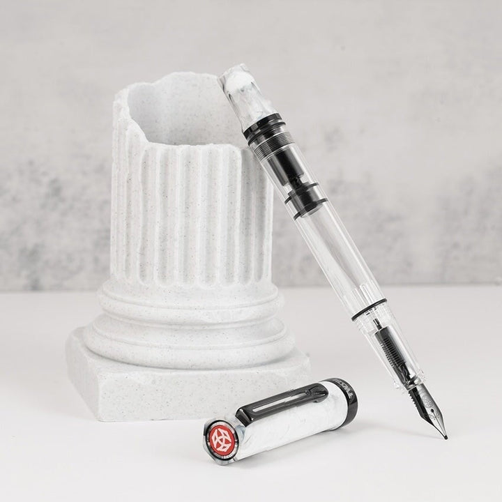 TWSBI ECO (Carrara / Onyx) - Fine Fountain Pen