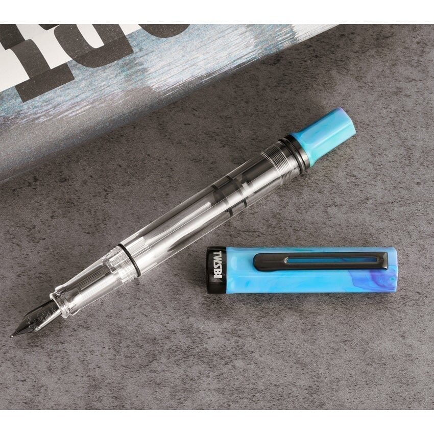TWSBI ECO (Cosmos Blue / Onyx) - Extra Fine Fountain Pen