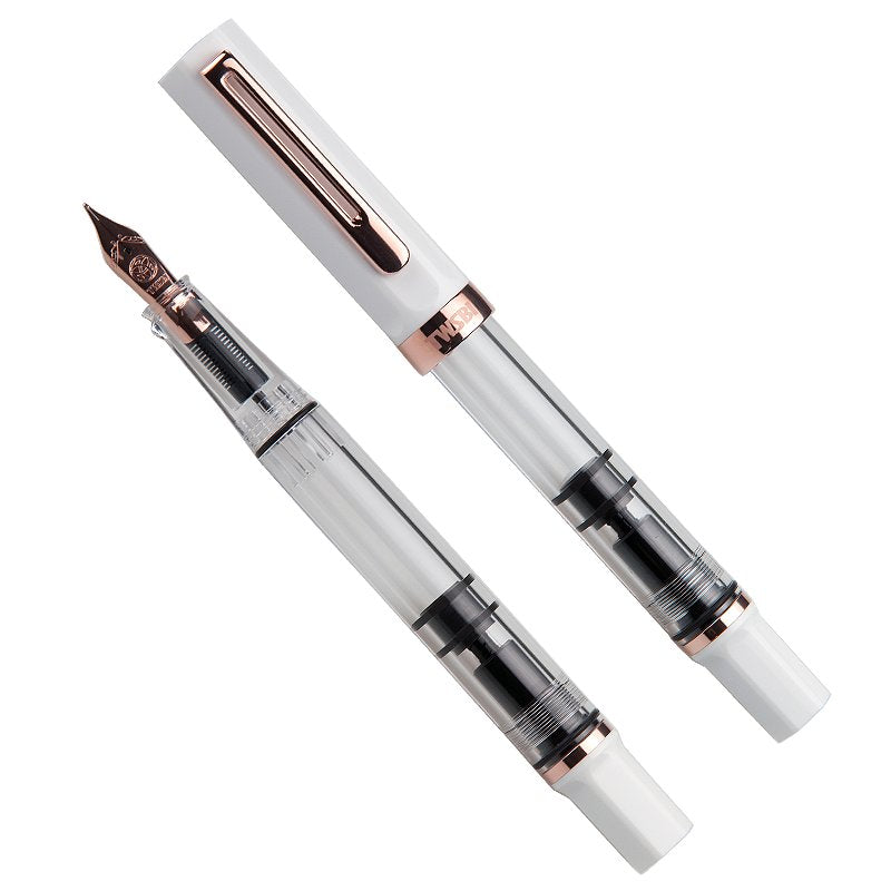 TWSBI ECO (White/ Rose Gold) - Fine Fountain Pen