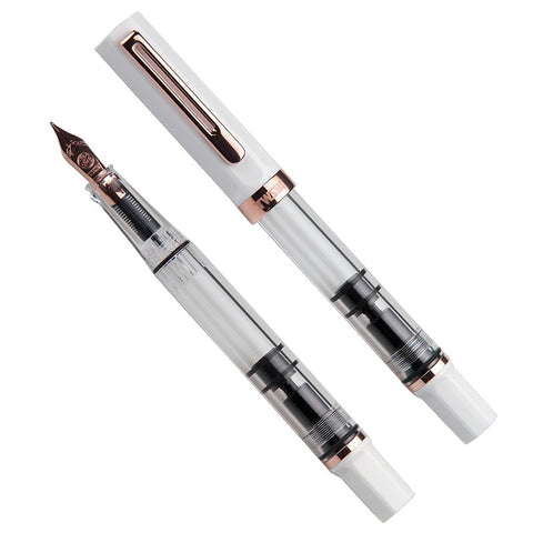 TWSBI ECO (White/ Rose Gold) - Medium Fountain Pen