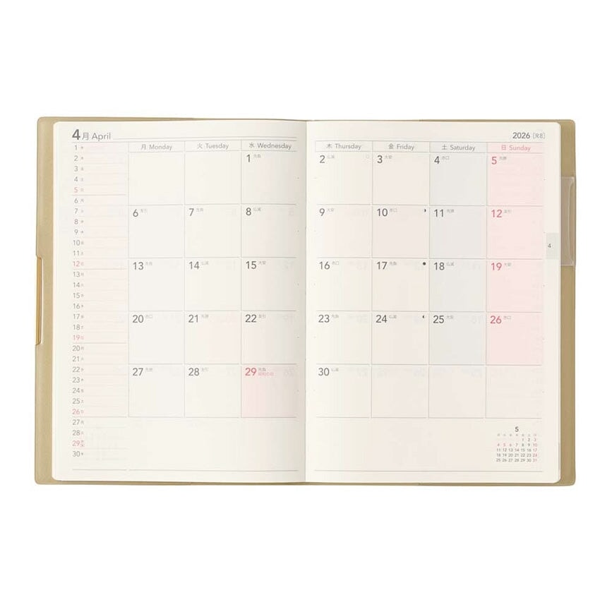 2026 Ecri Plus 7 Weekly Planner - B6 features April 2026&